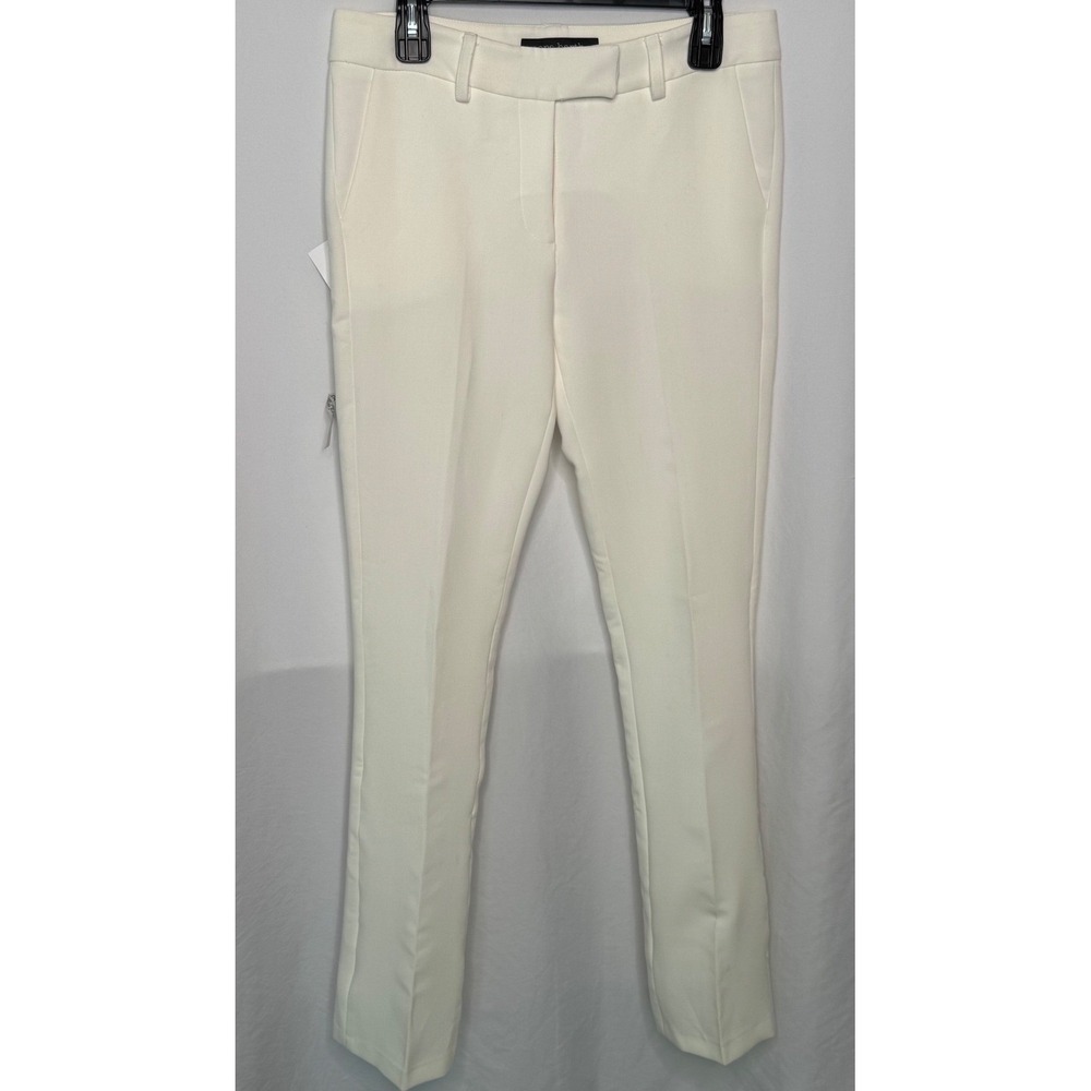 NWT Nora Barth tailored trousers, Made in Italy. Size IT 42, US 6 Cream - Picture 2 of 7